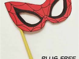 How to make spiderman mask with cardboard templates. Spiderman Mask With Free Template The Inspiration Edit