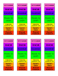 individual behavior clip chart