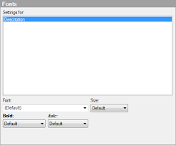 kpi chart properties fonts