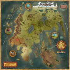Robert Altbauer Thetania Lr Jpg 1920 1920 Fantasy Map Fantasy World Map Imaginary Maps