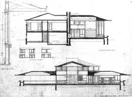Walter Davidson House Architectural Section Architect Drawing Architecture