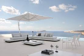 large patio umbrella cantilever umbrellas white rectangular umbrella mobilier de jardin design salon de jardin lounge
