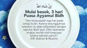 Puasa ini dianjurkan dilakukan pada tanggal 13, 14, dan 15 tiap bulan hijriah. Santri Darunnajah Laksanakan Puasa Ayyamul Bidh