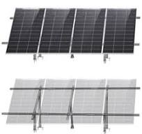 Adjustable Solar Panel Mounting Brackets for 1–4 Pieces of 200W–400W Panels  - Only Brackets