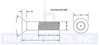 countersunk bolts  a449  304