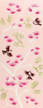 楽天市場 気音間 手ぬぐい 合歓の木雀日本手拭い てぬぐい 夏 合歓木 ねむのき 雀 すずめ 和風 わざっか本舗 花 イラスト 花 描き方 すずめ イラスト