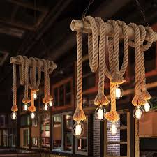 Vintage Hemp Rope Pendant Lights Loft Industrial Style Classical Indoor Lighting Lamp Diy For Edison Bulb E27 Rope Light Base Pendant Lights Aliexpress