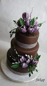 Wedding With Tulips Chocolate Wedding Cake Tulip Cake Cake
