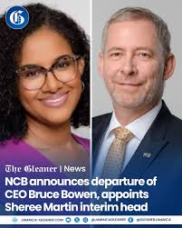 The National Commercial Bank (NCB) has announced that Chief Executive  Officer (CEO) Bruce Bowen will leave the organisation effective February  28, 2026. In a statement today, NCB said Bowen will proceed on