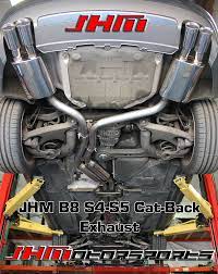 Exhaust Cat Back Full Stainless Steel 2 5 Jhm Fi For B8 S4 3 0t Fsi 24v Exhausted Steel Stainless