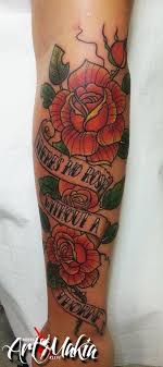 A rose with thorns tattoo may hint at the hardships and sacrifices that have been part of the journey on the road to true love. Roses Thorns Tattoo By Artmakia On Deviantart