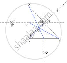 In such triangle the legs are equal in length (as a hypotenuse always must be the longest of the right triangle sides): Draw A Right Angled D Xyz Draw Its Medians And Show Their Point Of Concurrence By G Mathematics Shaalaa Com