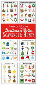 Winter Christmas Scavenger Hunts Free Printables Christmas Scavenger Hunt Free Christmas Printables Winter Christmas