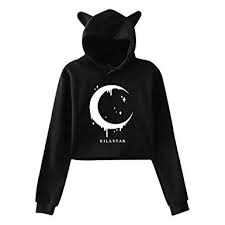 Amazon Com Printed Killstar Adult Womens Cute Cat Ear