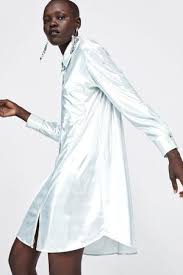 Zara Metallic Shirt Dress Dennis basso zara women coats for women style me personal style fashion show white dress women's pants | zara united states. metallic shirt dress