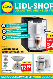 This is the journey you'll take in our mobile game: Lidl Shop Folder Lidl Espressomachine Koffiebonen