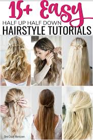 Cute hairstyles for school that are actually easy to do 20 down hairstyles for prom hairstyles haircuts 2021. Half Up Half Down Hairstyles Over 15 Pretty Half Up Half Down Hairstyles