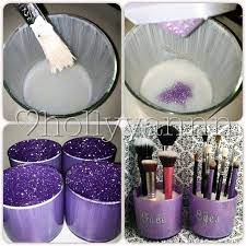 Diy Pretty Makeup Brush Holders Courtesy Of Hollyyannn Title Ms Title Ms Diy Makeup Brush Diy Makeup Brush Holder Diy Beauty Blender Holder