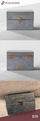 Hearth And Hand W Magnolia Galvanized Recipe Box Galvanized Metal Recipe Box Hearth Hand With Magnolia