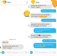 Fucking boomed. (Don't ask a girl for a threesome straight outta the gate)  : rTinder