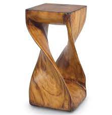 Give your living room an edge with modern side and accent tables. Palecek Faux Wood Rustic Industrial Modern Faux Twisted Wood Stool Side Table Small Under 14 W Kathy Kuo Home