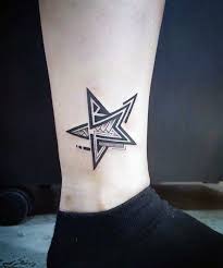 Lower Leg Simple Star Tribal Tattoo Ideas For Men Kucuk Bilek Dovmeleri Bacak Dovmeleri Tribal Tattoo
