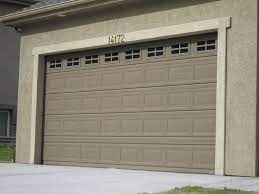 Tough and durable, this garage door paint comes in five colours; Garage Door Style To Match Front Door Windows Maybe In Light Almond Or Desert Taupe Garage Door Styles Garage Doors Door Paint Colors