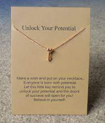 This miniature lock & key necklace, designed by joan hornig for the female quotient, made in 18k yellow gold vermeil, 18k rose gold vermeil or sterling . Make A Wish Necklace Unlock Your Potential Classically On Trend Online Store Powered By Storenvy