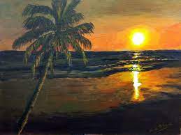 Yet another in the river series… Comment Peindre Un Magnifique Soleil Couchant