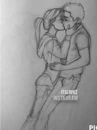 Art Dave Dylan And Aubrey Britt Kissing In The First Time Relationship Drawings Drawings Couple Drawings