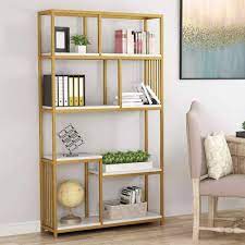 Black wayfair north america $ 245.99. 7 Open Shelf Bookcases Tribesigns Modern Etagere Bookshelf Gold Sturdy Metal Frame Elegant Storage Display Shelf Home Furniture Bookcases Aliexpress
