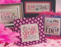 I loved all the patterns in it.i have just started cross stitching and am enjoying it. Cross Stitch Corner Lizzie Kate It S A Girl Thing