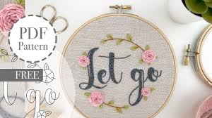 Printable hand embroidery designs free download pdf. Easy Hand Embroidery Letters And Flowers Desing Free Printable Download Youtube