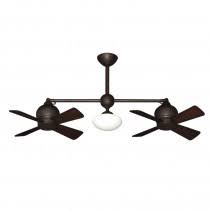 Double motor ceiling fans are often thought of as only fitting in traditional spaces with more classic elements of decor. Dual Ceiling Fans Double Headed Ceiling Fan Twin Motors Modernfanoutlet Com
