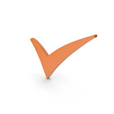 Check Mark Orange PNG Images & PSDs for Download