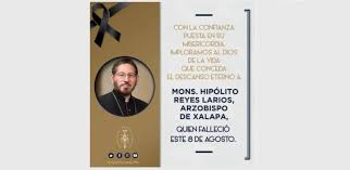 El arzobispo de xalapa, hipólito reyes larios, dijo que por el covid 19 han fallecido fieles, sacerdotes y religiosas. Dncmzesu7vgk0m