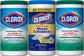 Scent configuration may vary) bleach free cleaning wipes: Amazon Com Clorox Disinfecting Wipes And Disinfecting Wipes With Micro Scrubbers Pack Of 3 Package May Vary Package May Vary Health Personal Care