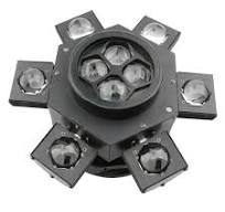 Luz de Palco Moving Head 150W RGB DMX Led Mini Moving DJ 22 ...