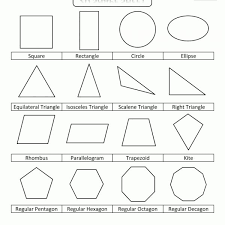 Printable Shapes 2d And 3d Regarding Geometric Shapes Chart