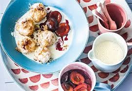 Topfenknodel Mit Zwetschkenroster Mit Marzipanschaum Frisch Gekocht Rezept Rezepte Knodel Kochen