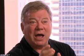 William Shatner showers reporter Michelle Tapper with compliments during  Sunrise interview