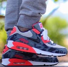 Atmos X Air Max 90 Denim Infrared Featuring Laced Up Classic Infrared Laces Jordan Shoes For Men Nike Heels Air Max Sneakers