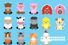 Download Farm Animals Clipart Graphic By Clipartisan Creative Fabrica
