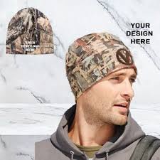 Custom Deer Camp 2-tone Camo Beanie, Personalized Your Name Embroidered  Cuffed Cap, Hunting Hoof Antler, for Him Dad Father Family Friend