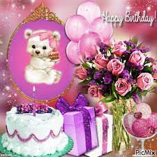 Birthday balloons are an excellent accent for any gift. Happy Birthday Cake Flowers Balloons Gifts Bear Sorbet Picmix