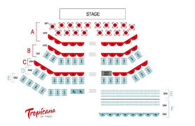 Tropicana Theater Seating Chart Best Picture Of Chart