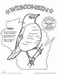 Home › state birds coloring pages › wisconsin robin › wisconsin robin coloring page tweet wisconsin robin coloring page. Wisconsin State Bird Worksheet Education Com Wisconsin State State Birds Wisconsin