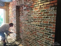 Installing A Brick Veneer Wall Inside A Home Mortonstones Brick Tiles Rustic Thinbrick Home Decor Redbrick Brick Veneer Wall Brick Veneer Thin Brick