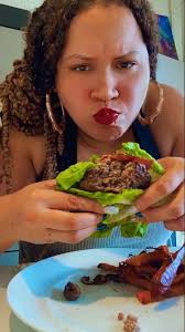 BaconCheeseburger lettuce wrap