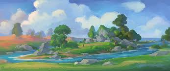 Amber Island Image My Time At Portia Indie Db No Time For Me Landscape Illustration Portia